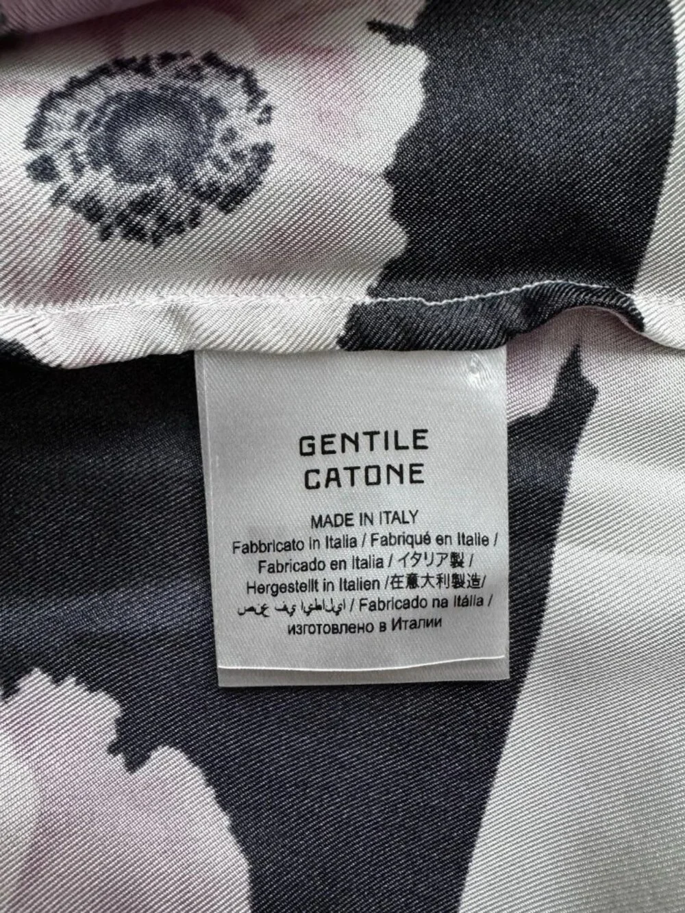 NWT Gentile Catone Floral Silk Top Blouse sz 40IT/4US/S - Picture 6 of 7